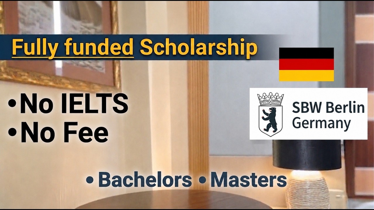 Germany Fully Funded Scholarship 2026: No IELTS & No Application Fee | Step-by-Step Guide