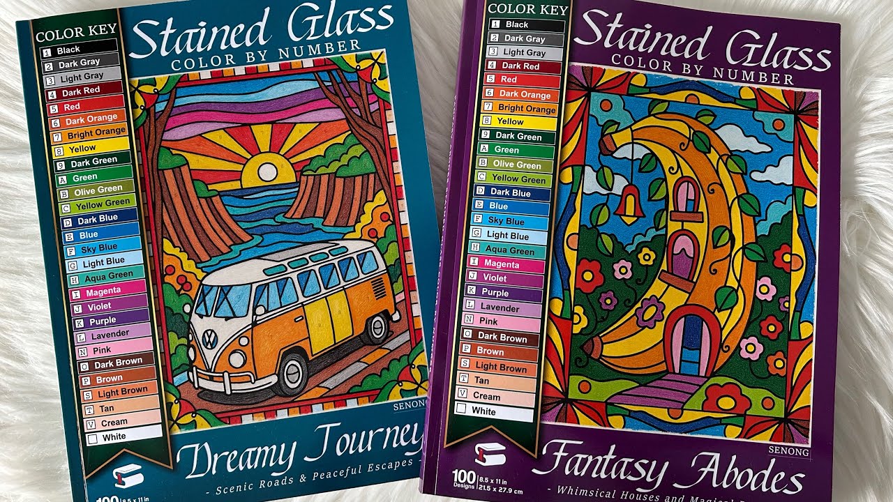 100 раскрасок по номерам с изображением витражей | Сен Онг | Пролистайте