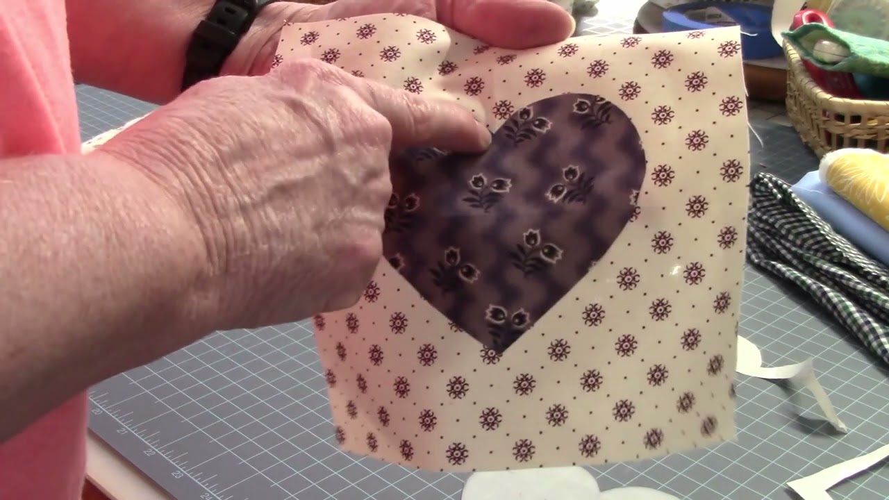 Machine Applique Heart Block
