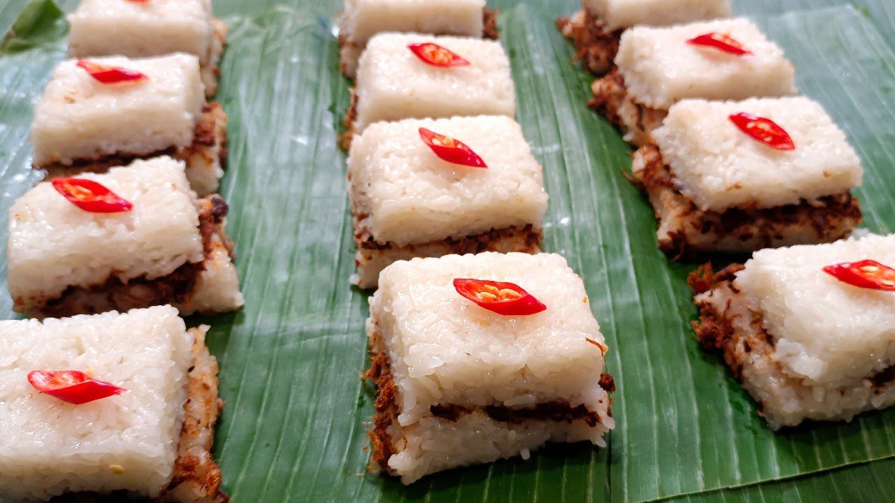 Lemper Potong rice cooker/magic com. Resep cara masak beras ketan awet tahan lama Santan instan kara
