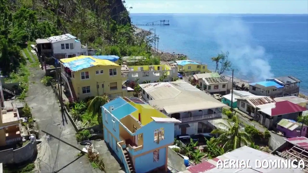 Loubiere after Hurricane Maria - AERIAL DOMINICA