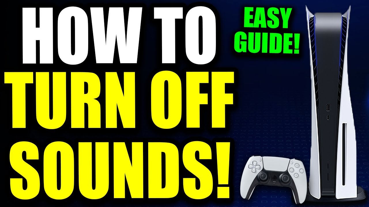 How To TURN Off Background Music & Sound Effects On PS5! (For Beginners!)