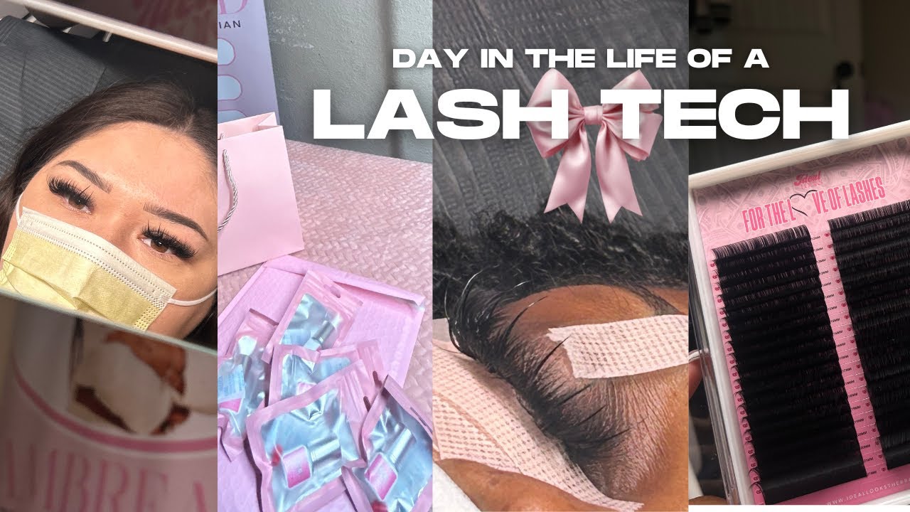 DAY IN THE LIFE OF A LASH TECH 💕 | HOW MUCH I MAKE IN A DAY?🙊💰 | REAL BREA D