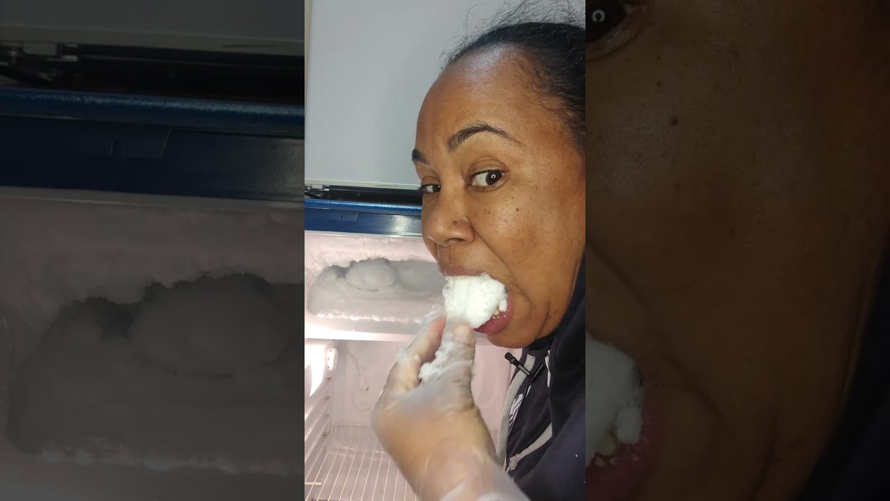 ASMR/ EATING BIG BITE OF FLUFFY ICE
