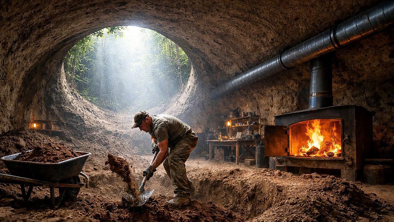 365 Days Alone: Building a Secret Underground Shelter