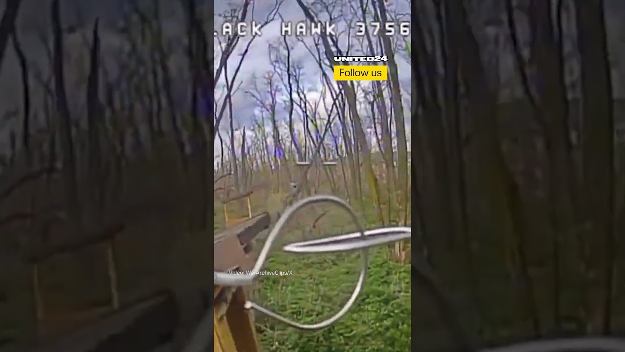 Ukrainian FPV Drone Chases and Catches Up With Russian Soldier #warinukraine