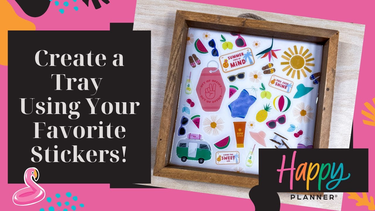 Creative Sticker DIY: Happy Planner Home Decor Project
