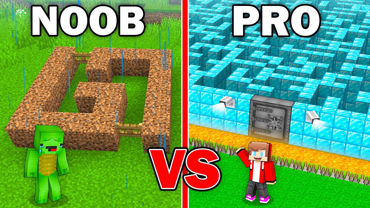 NOOB vs PRO : Mikey and JJ Security Maze Survival Battle in Minecraft ! - Maizen