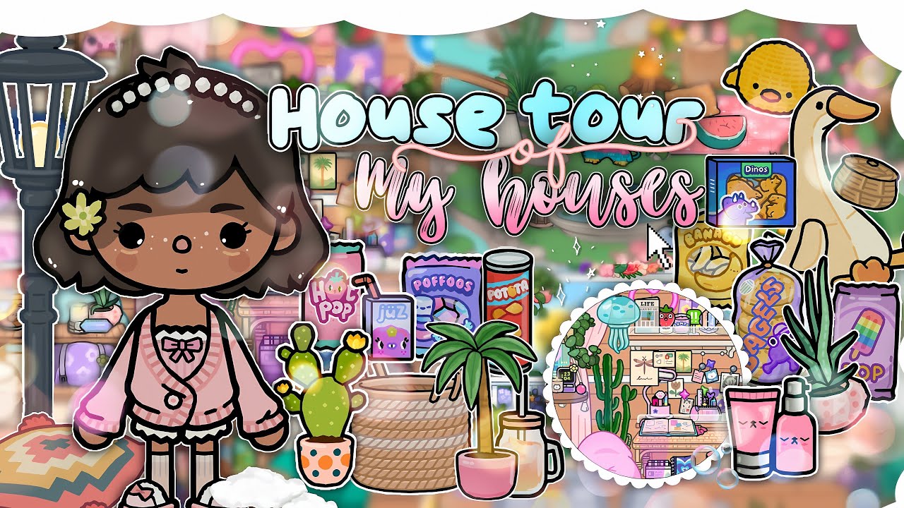 Toca boca aesthetic house ideas and tours🫧🌸🐳 ゛ ⸝⸝.ᐟ⋆| costalvilla | neat street apt | beach house |