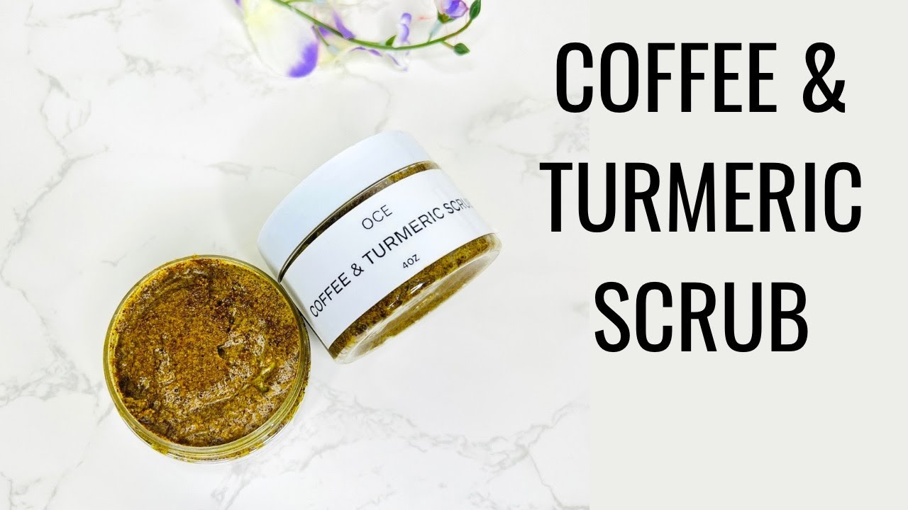 DIY TURMERIC & COFFEE Sugar Scrub /For Uneven Skin & Blemishes