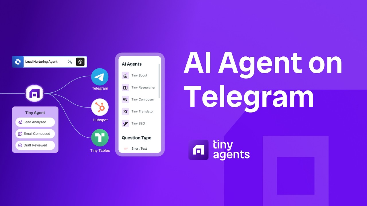 Build a Telegram Support Agent Using AI | Agentic Workflow in TinyCommand