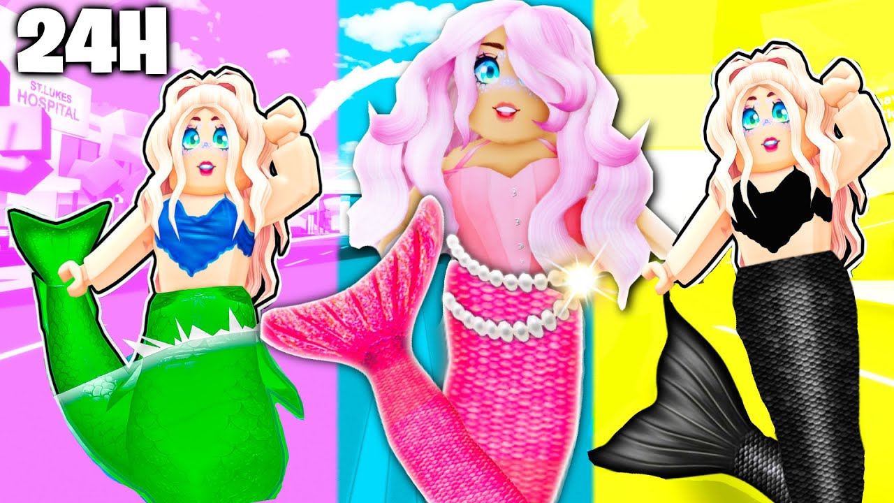 FOXI SIRENA 24 DE ORE IN TOATE CULORILE (ROBLOX BROOKHAVEN)