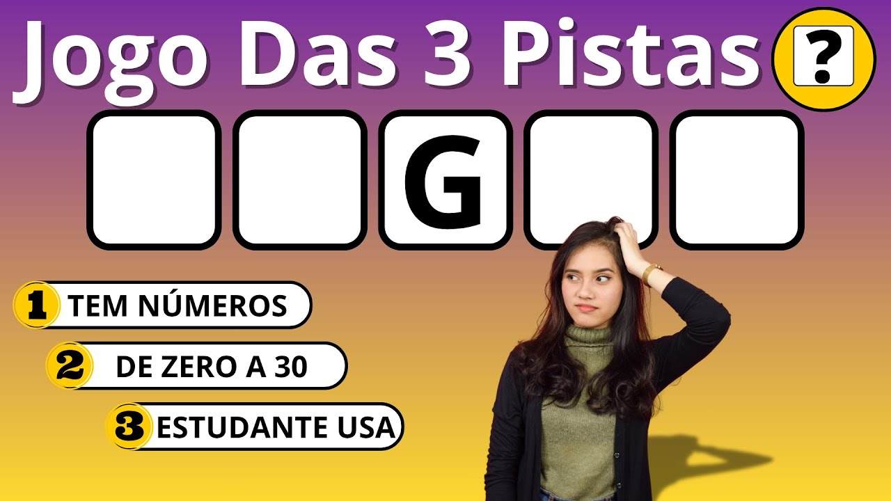 Com 3 Pistas Você Consegue? Jogo Das 3 Pistas #jogodas3pistas #quiz #adivinheapalavra