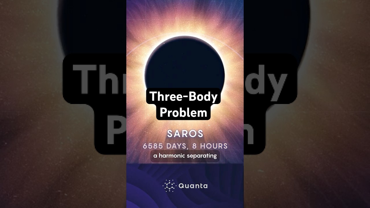How Eclipses Work: Solving the Three-Body Problem #science #physics