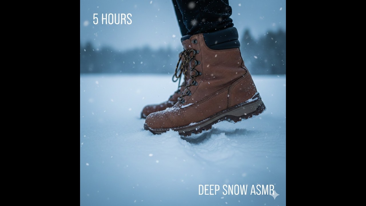 Snow Walking Sounds for Sleep ❄️ Footsteps in Snow | 3 Hours ASMR - NO ADS - REKLAMSIZ