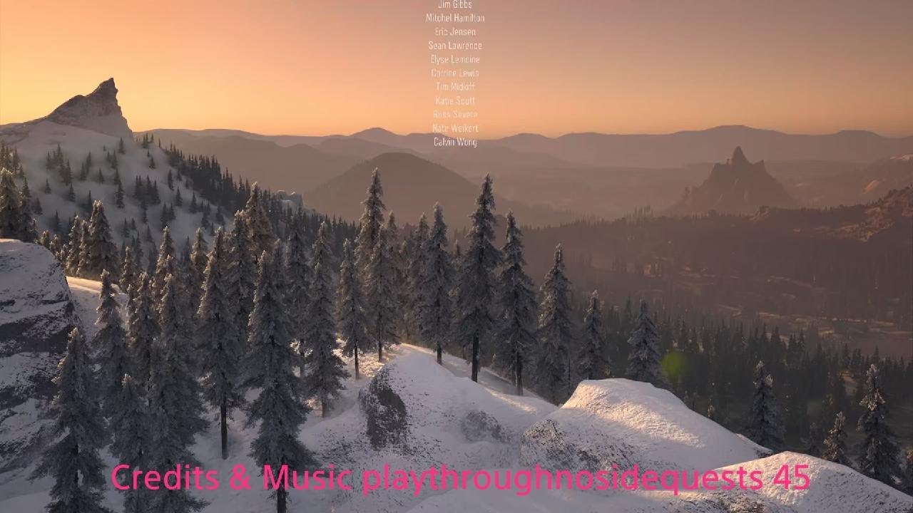 Days Gone Credits & Music playthrough NG+ no side quests 45