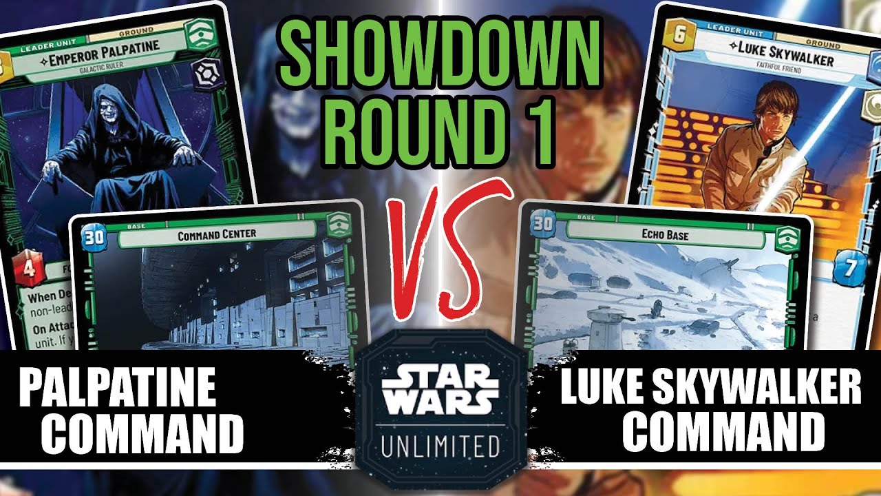 Palpatine Command vs Luke Command - Store Showdown Round 1 | Star Wars Unlimited