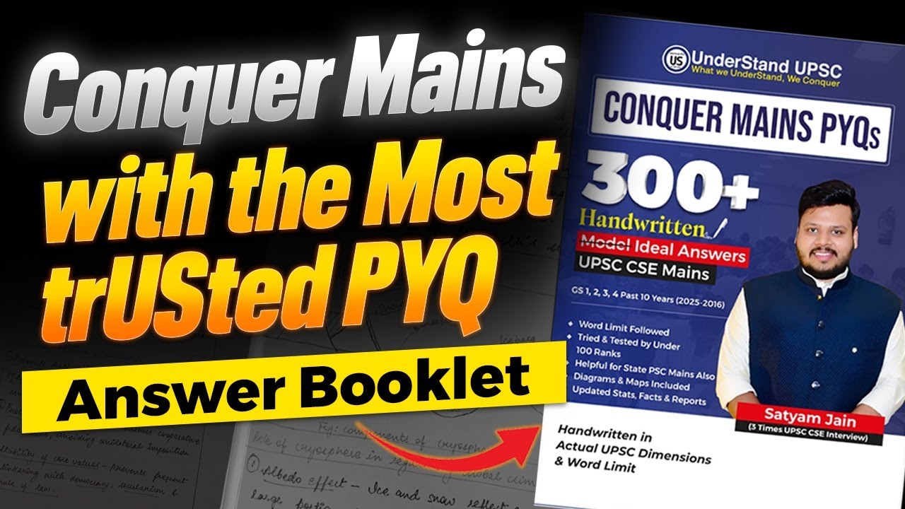 Handwritten 300 UPSC Mains PYQs | Book Launch | Biggest Edge with the Best Answers #upscmains