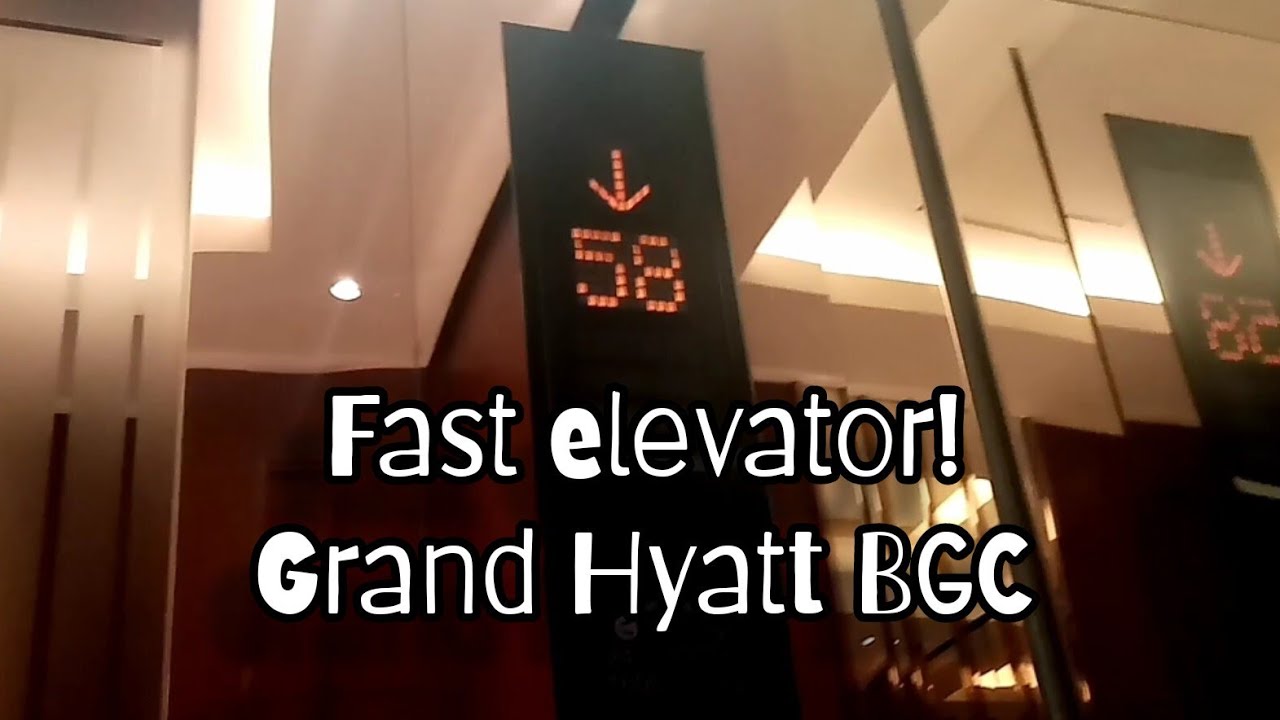 Fast High-Rise Mitsubishi Elevator - Grand Hyatt BGC Manila, PH
