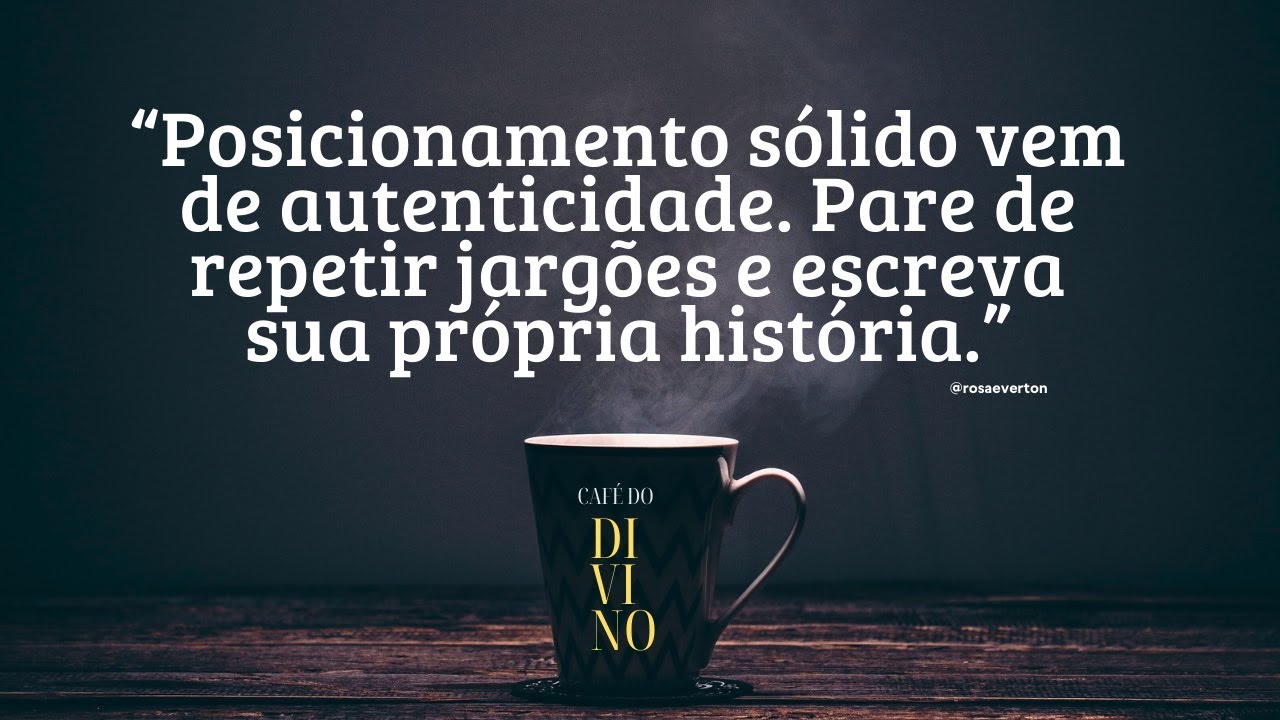 Pare de repetir jargões e escreva sua própria história.
