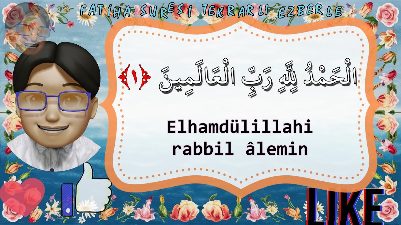 Fatiha suresi &ccedil;o&ccedil;uk ezberleme &Ccedil;ocuklar i&ccedil;in Elham suresi okunuşu Tekrarlı Abdullah ile &Ccedil;ok Kolay