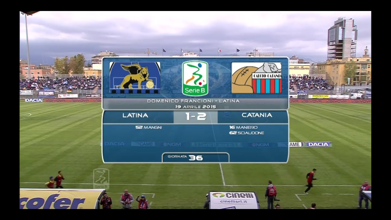 Latina-Catania 1-2 highlights HD