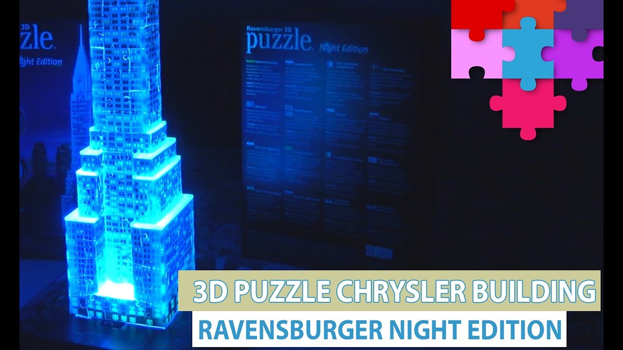 Chrysler Building 3D Puzzle Ravensburger Night Edition