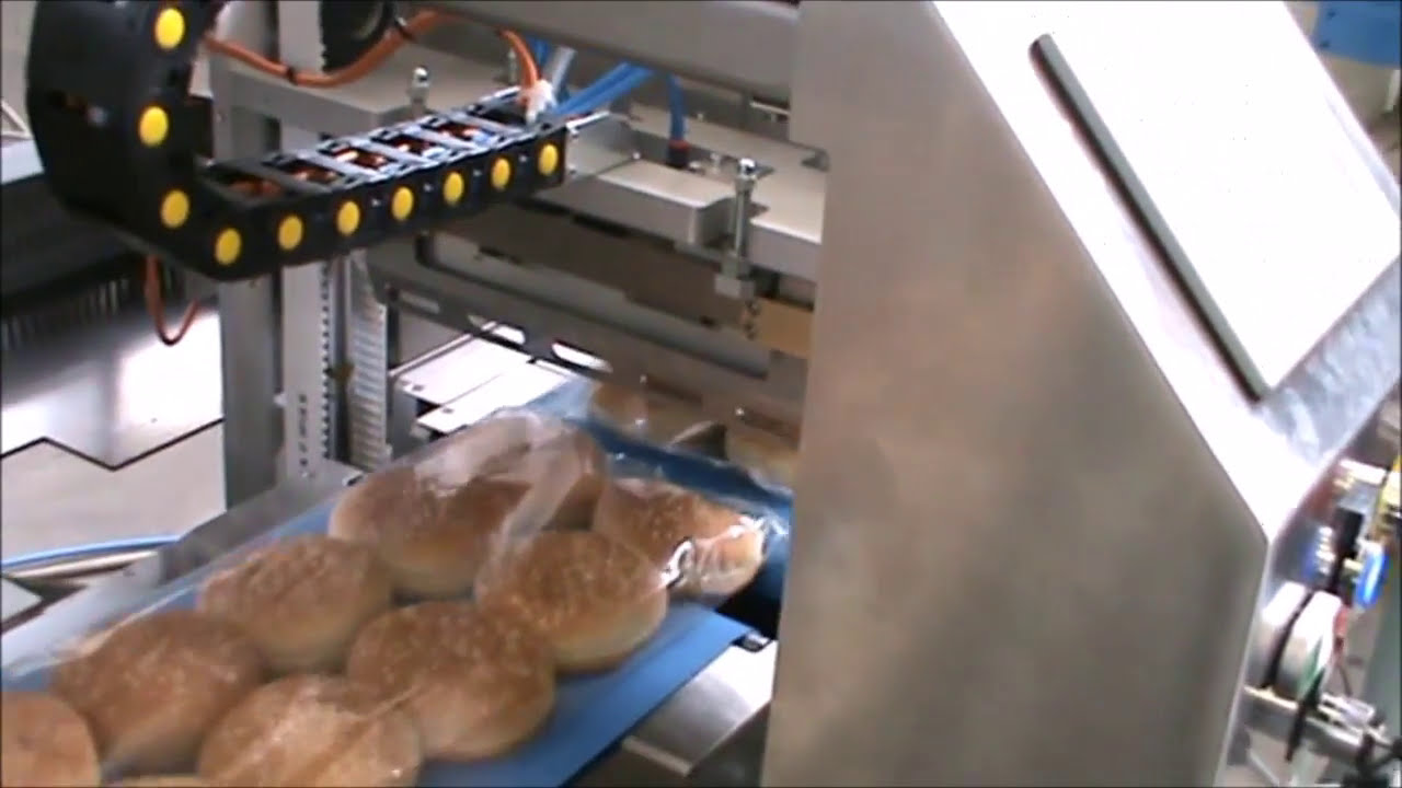 Flowpack machine IPS FAT60 POLY for hamburger buns packaging