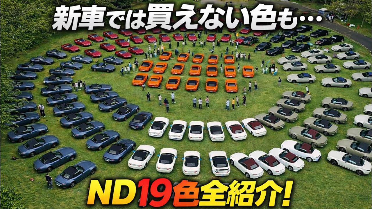 【保存版】NDロードスター全19色完全解説！そして新色も！？