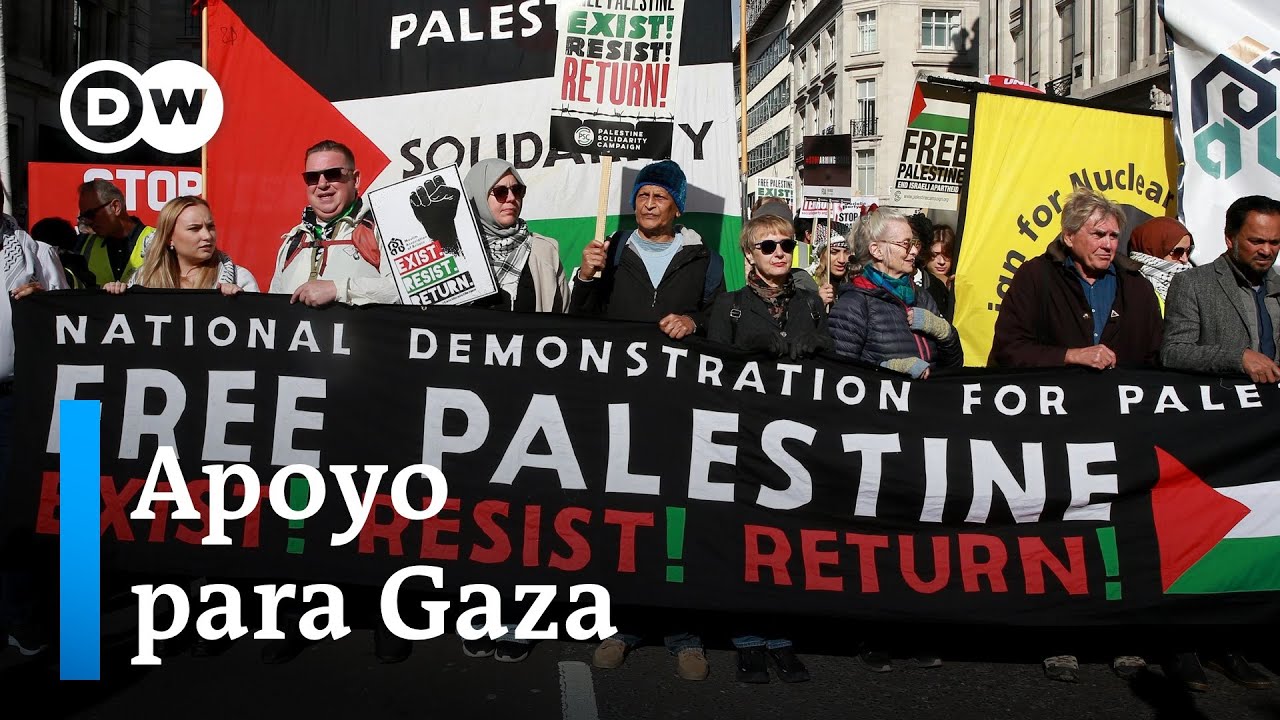 Manifestaciones por todo el mundo en apoyo a los palestinos