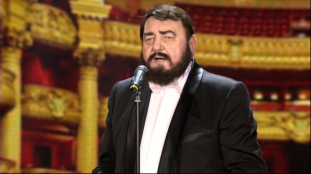 Bora Drljaca kao Pavaroti - FS - (TV Prva 17.12.2014.)