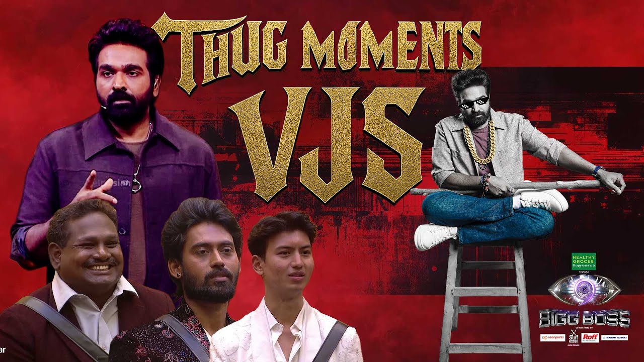 Thug Moments of Vijay Sethupathi 😎 | Ippadiku Admin | Bigg Boss Tamil Season 9
