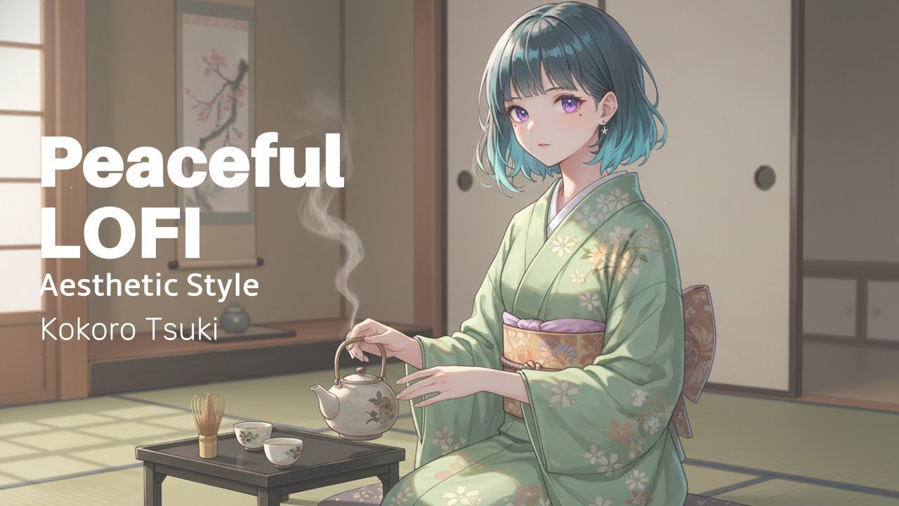 Zen Hour of Reflection 60 Min Moody Lofi  | Japanese Tea Room Music for Focus & Calm | Kokoro Tsuki