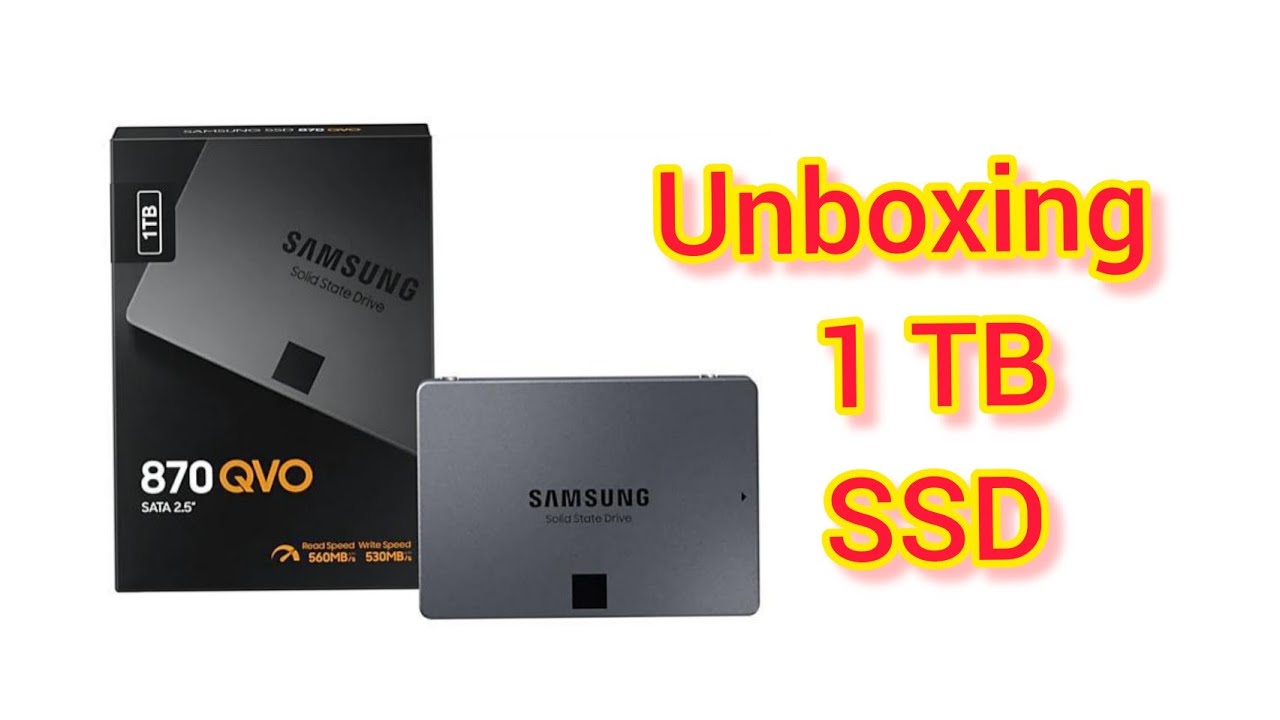 Unboxing SSD, Samsung 870 QVO SATA 2.5&rdquo;