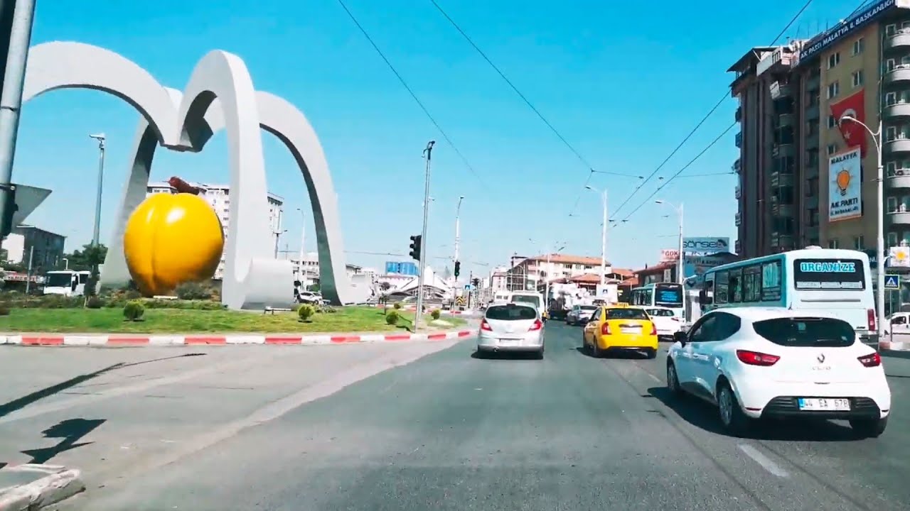 MALATYA ARABAYLA ŞEHİR TURU | 4K DRIVING TOUR MALATYA / TURKEY 🇹🇷 - 30.08.2021