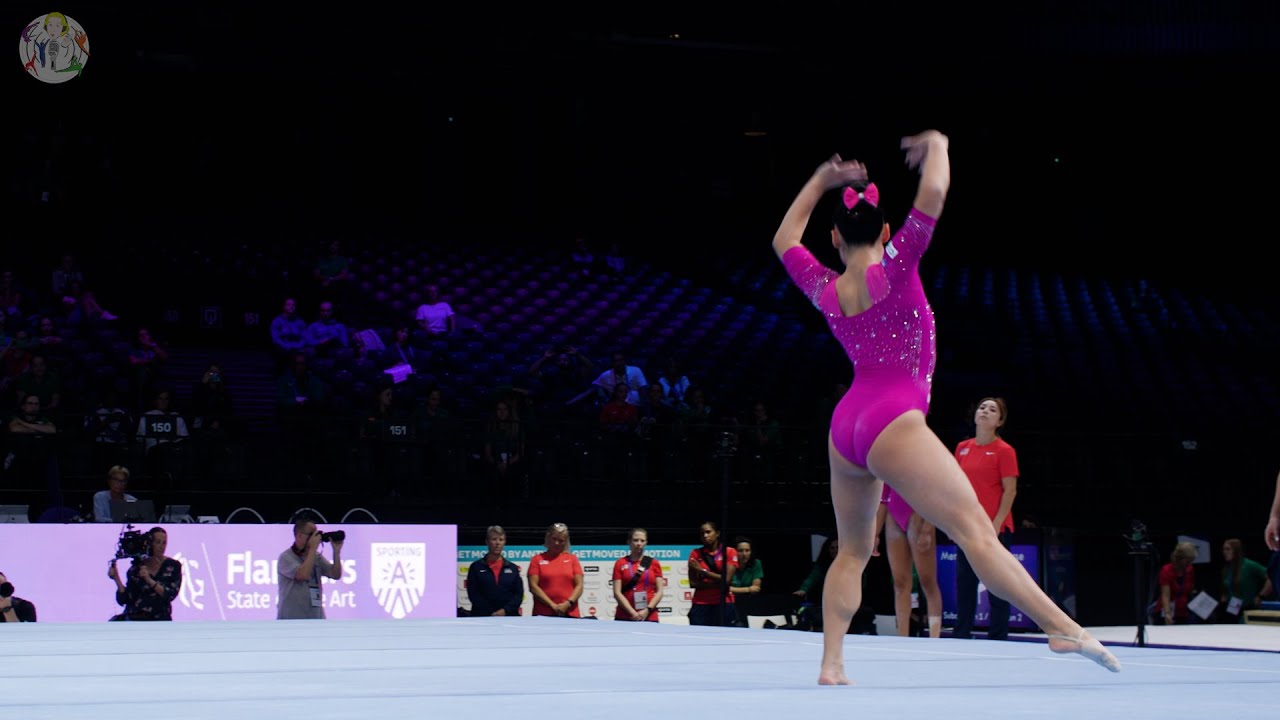 Leanne Wong (USA) - FX - Podium Training - 2023 World Championships Antwerp