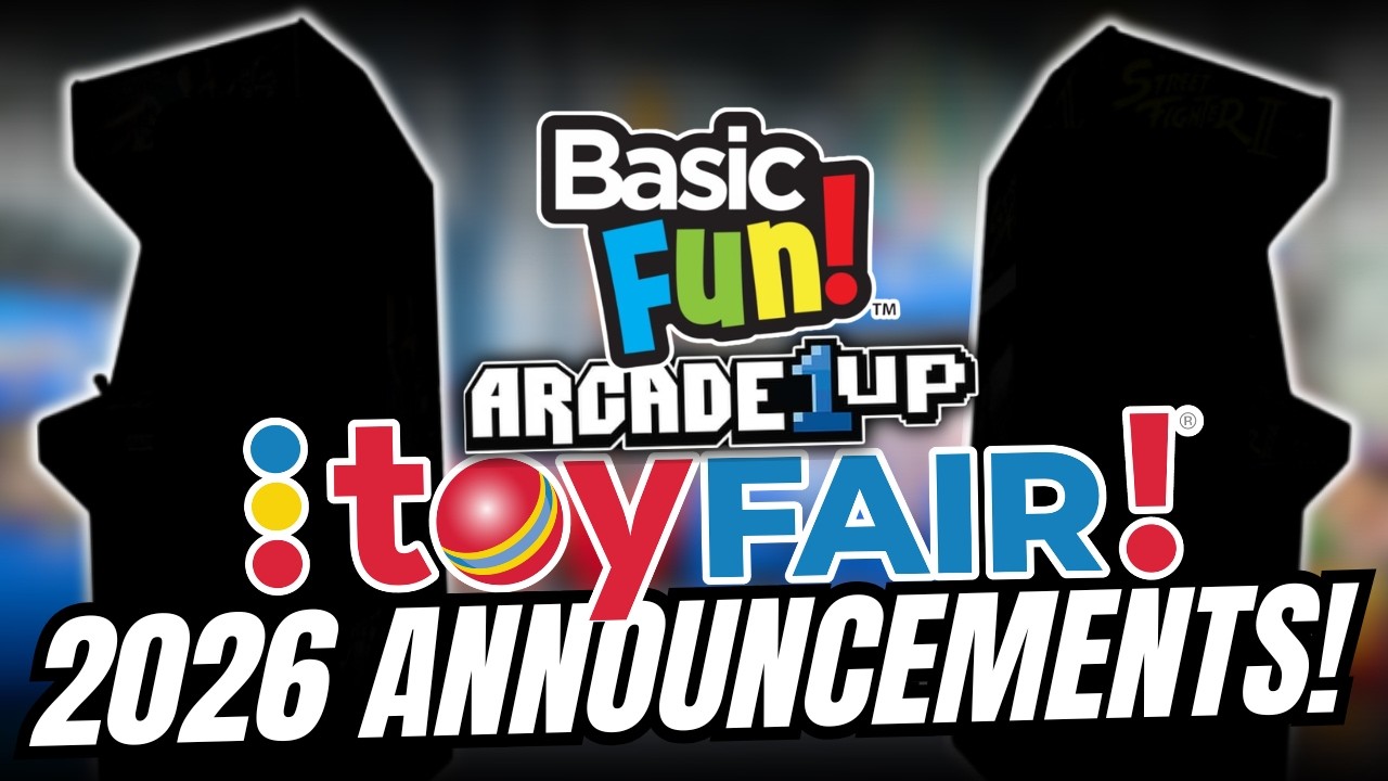 Basic Fun Arcade1up 2026 Toyfair Arcade Releases!