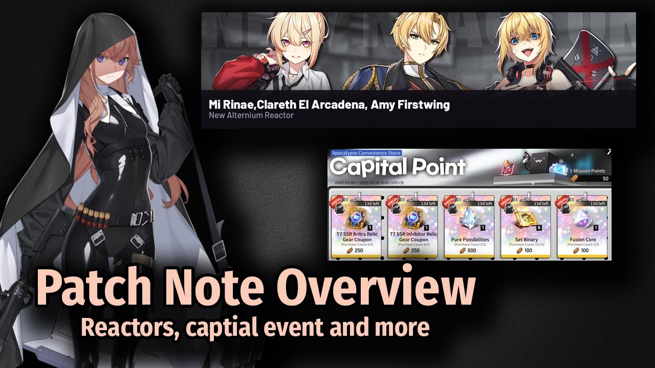 [CounterSide] New Reactors preview and dev notes details | Patch Overview