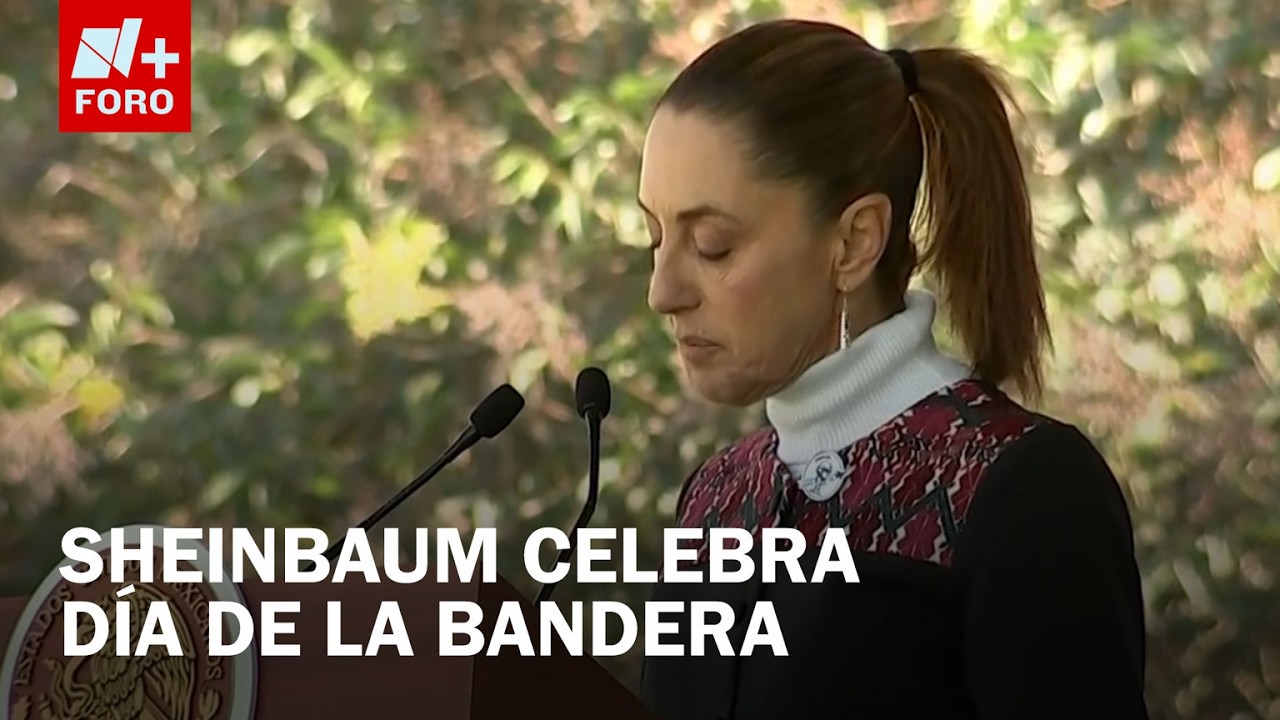 Sheinbaum da mensaje por Día de la Bandera 2026 - Expreso de la Mañana