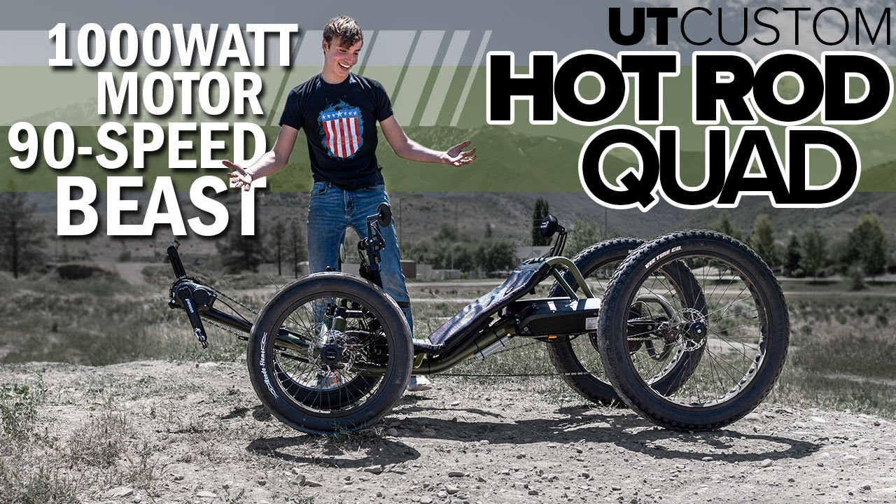 90-скоростной электрический квадроцикл мощностью 1000 Вт — UTCustom Quad — катайтесь по асфальту ...