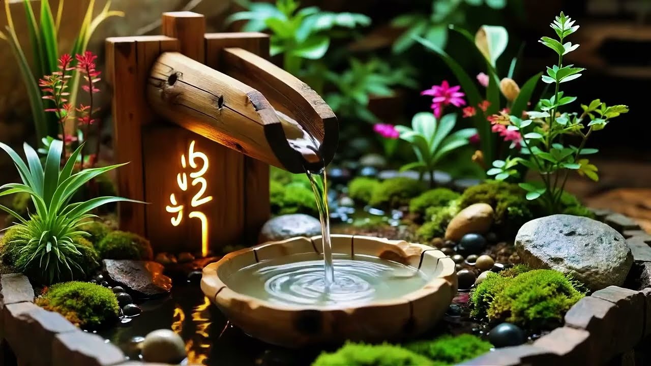 🍃 Tranquil Japanese Garden Fountain | Calming Water Flow for Deep Relaxation ✨