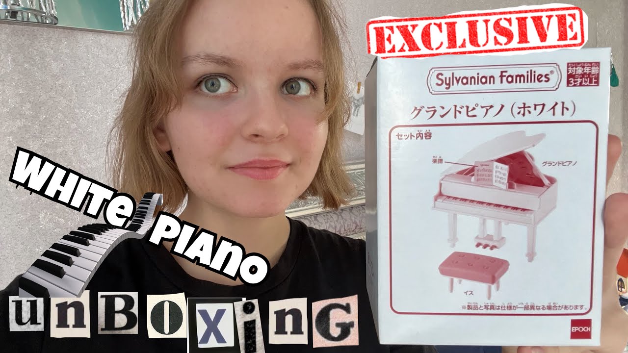 Sylvanian Families JP exclusive White Piano Set - UNBOXING