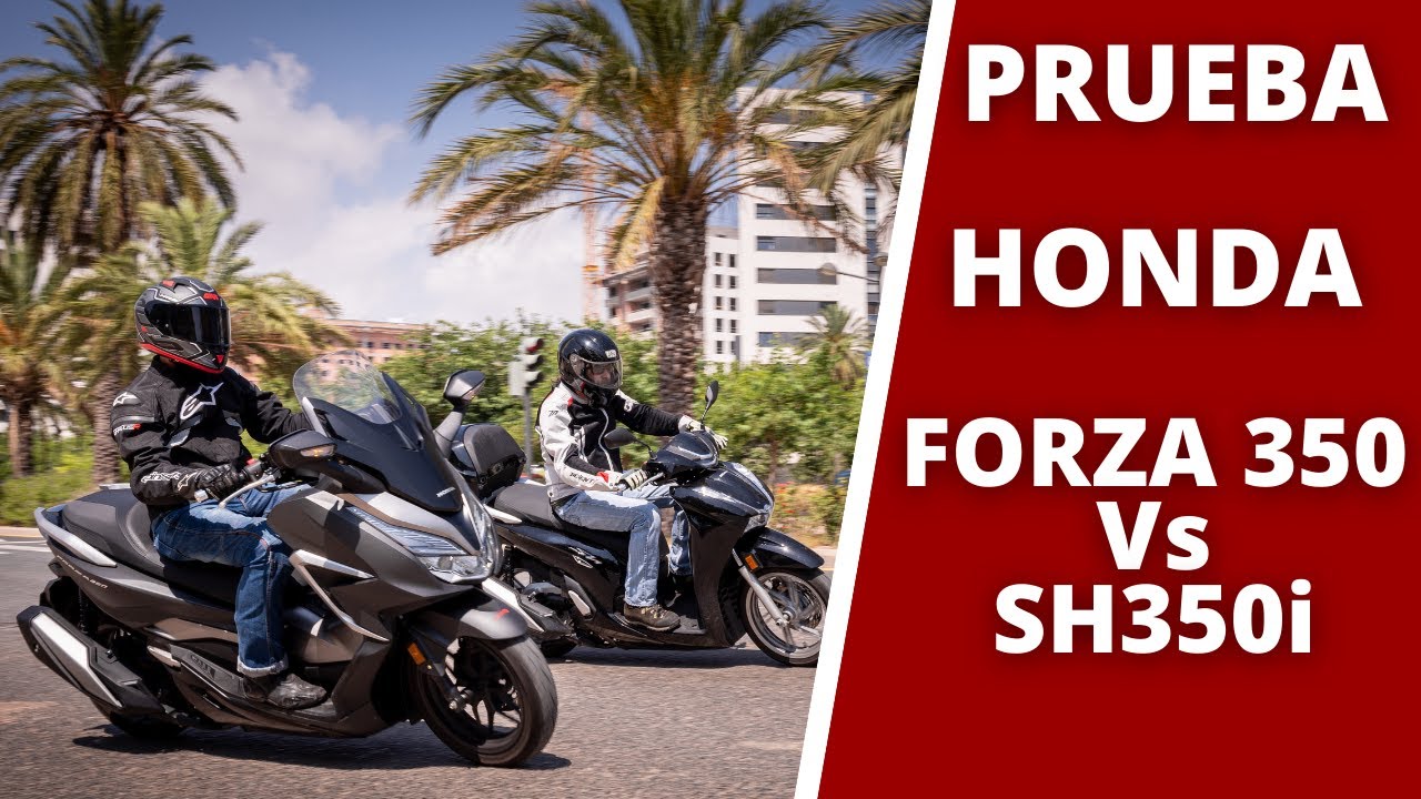 Honda Forza 350 Vs Honda SH 350i - Comparativa, prueba en Español - Opiniones