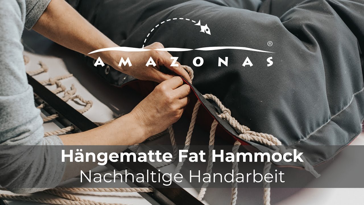 So wird die Hängematte Fat Hammock von AMAZONAS in Handarbeit hergestellt