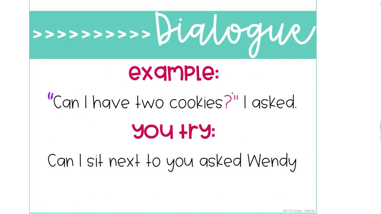Punctuation in Dialogue Examples