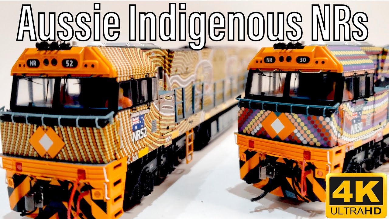 Most Intricate Model Paint Jobs Ever? HO Scale Auscision Australian Indigenous Scheme NR Class Locos