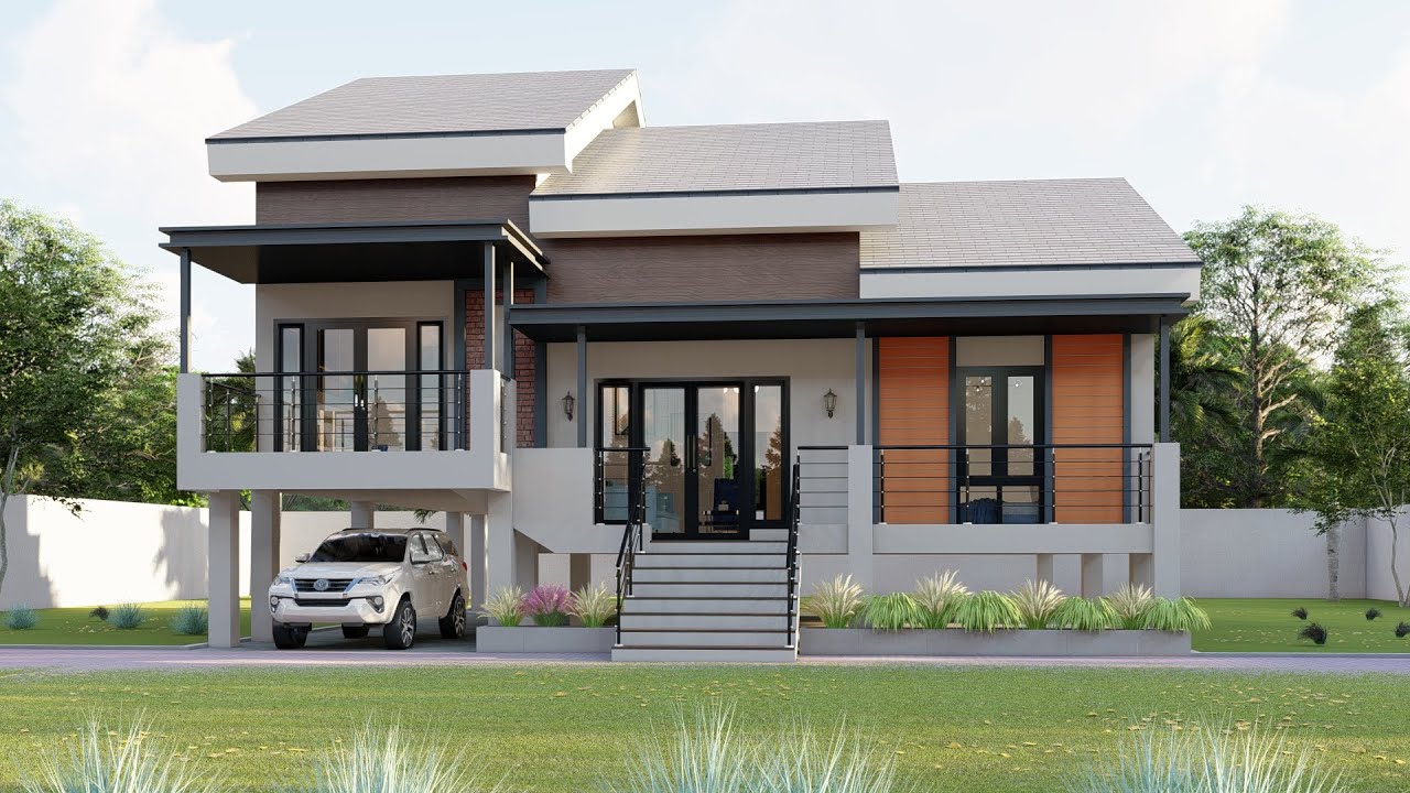 DESAIN RUMAH MINIMALIS PANGGUNG UKURAN 12X13 METER