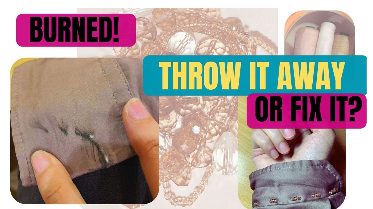 Don&rsquo;t Throw It Away! Fix a Burned Sleeve | Relaxing Sewing | Vietnam Craft Studio