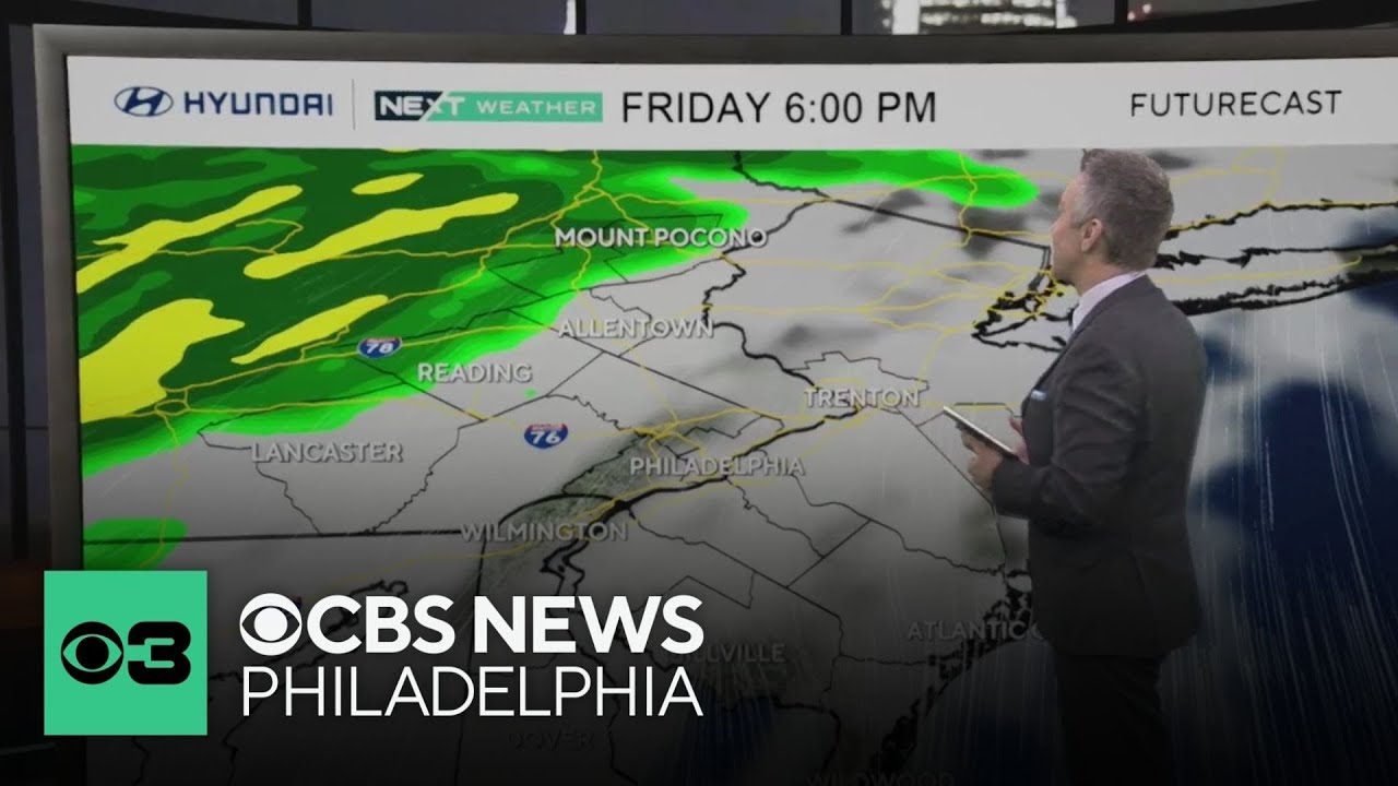 Tracking rain Friday in Philadelphia region