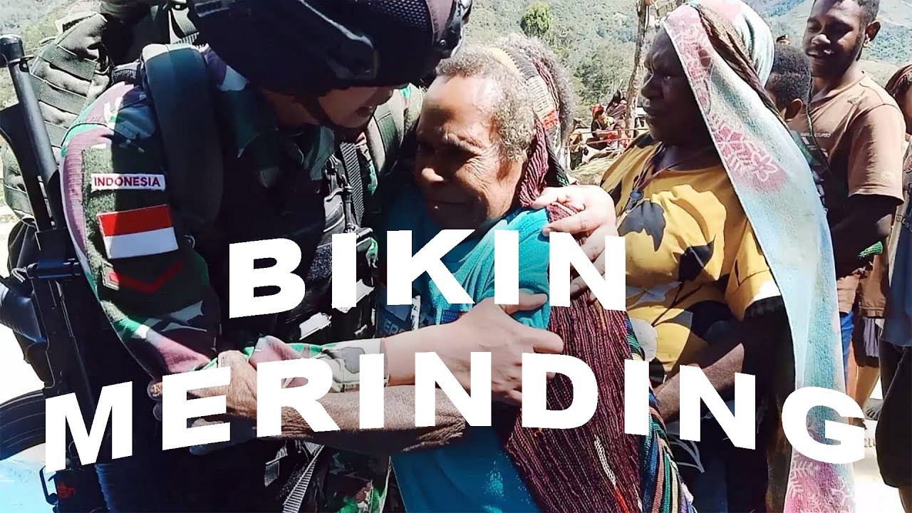 Bikin Merinding !! Lihat masyarakat Papua menangis kepergian Satgas Kostrad